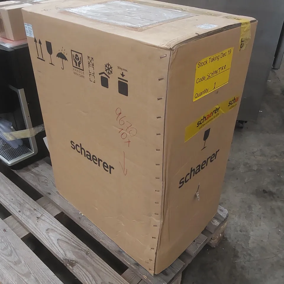 BOXED SCHAERER INTENSE COMMERCIAL BEAN TO CUP COFFEE MACHINE