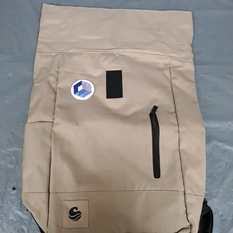 WAVE CASE TOP ROLL BACKPACK IN SAND