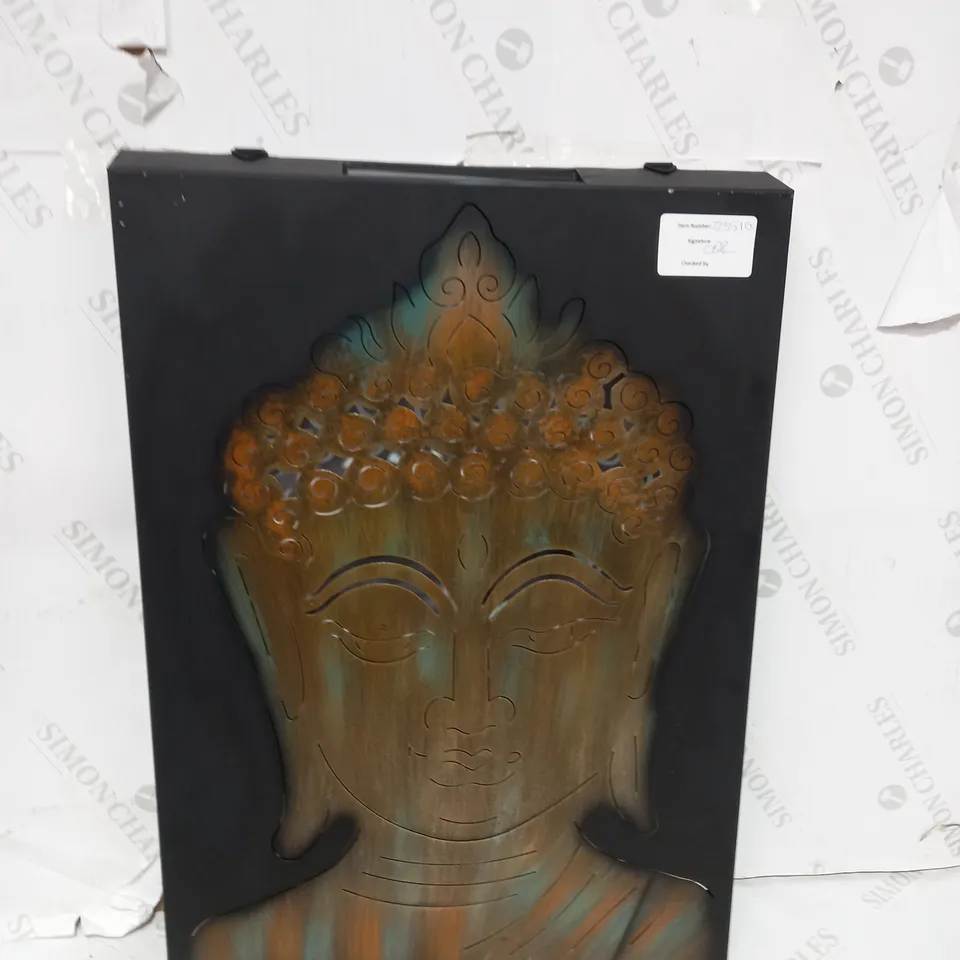 INNOVATORS SOLAR LED PEACEFUL BUDDHA WALL DECOR
