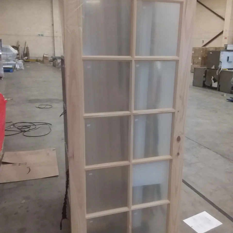 10 LITE KNOTTY PINE GLAZED INTERNAL DOOR 1981×838MM