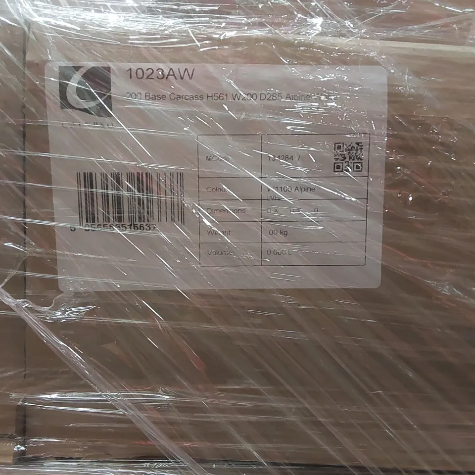 PALLET CONTAINING A LARGE QUANTITY OF BRAND NEW ASSORTED BATHROOM FURNITURE ITEMS INCLUDING: CALYPSO BASE CARCASSES, CALYPSO BASE UNIT ECT