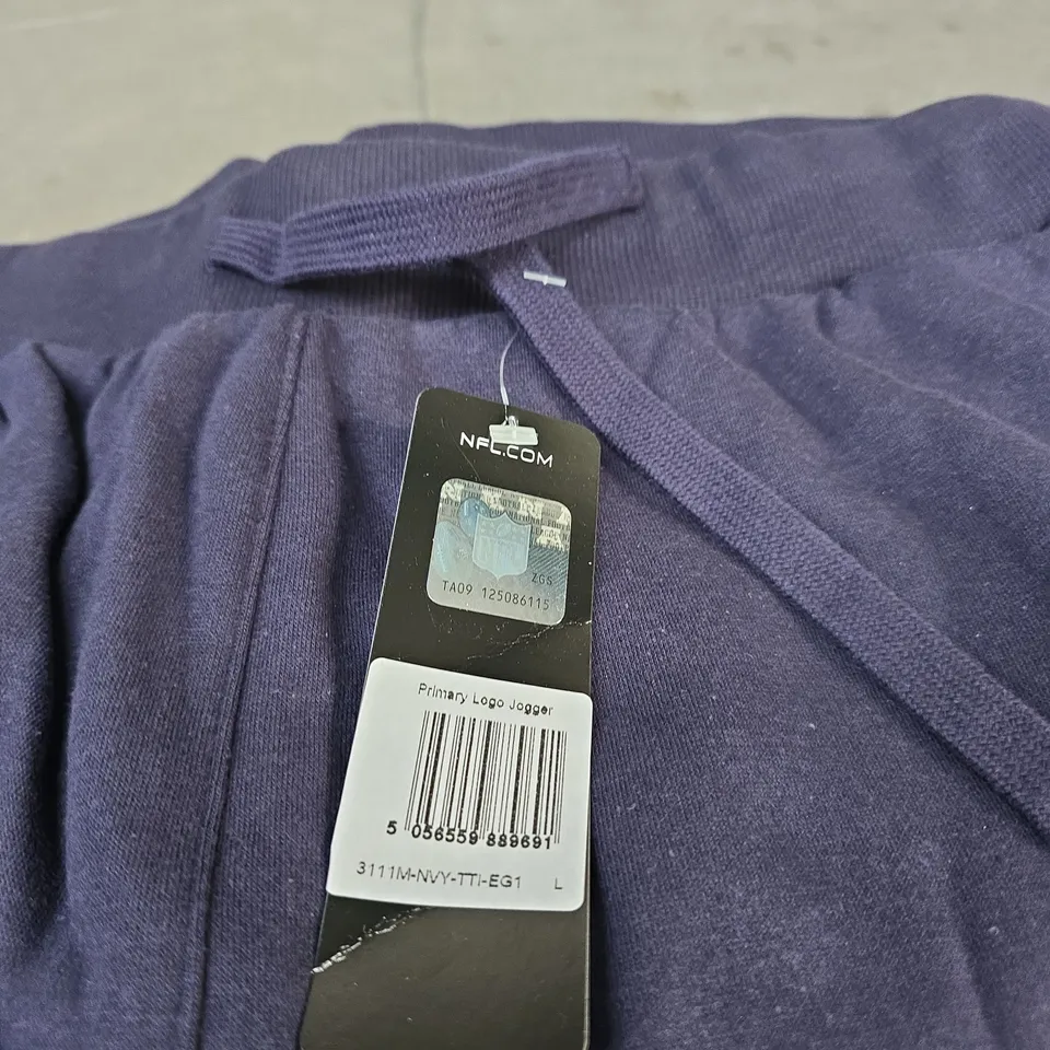 NFL PRIMARY LOGO JOGGER SWEATPANTS – NAVY, SIZE L