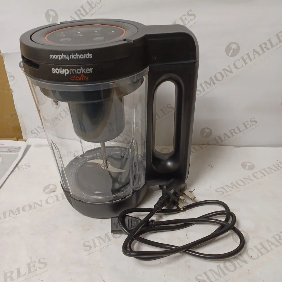 MORPHY RICHARDS CLARITY SOUP MAKER