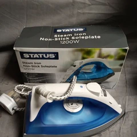 BOXED STATUS 1200W STEAM IRON 