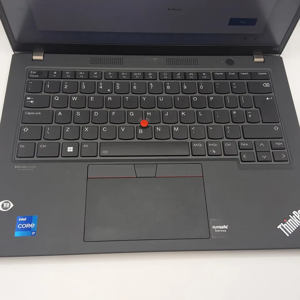 UNBOXED LENOVO THINKPAD T14 GEN 3 MAGNESIUM INTEL I-7 LAPTOP IN BLACK