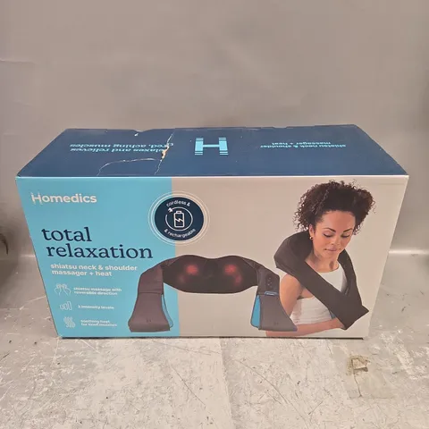 BOXED HOMEDICS TOTAL RELAXATION SHIATSU NECK & SHOULDER MASSAGER