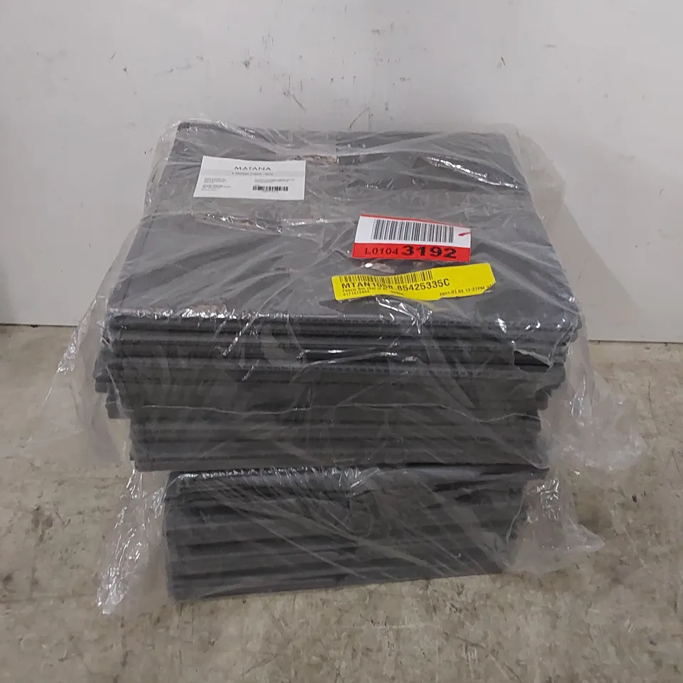 FABRIC STORAGE CUBES IN GREY - SET OF 8