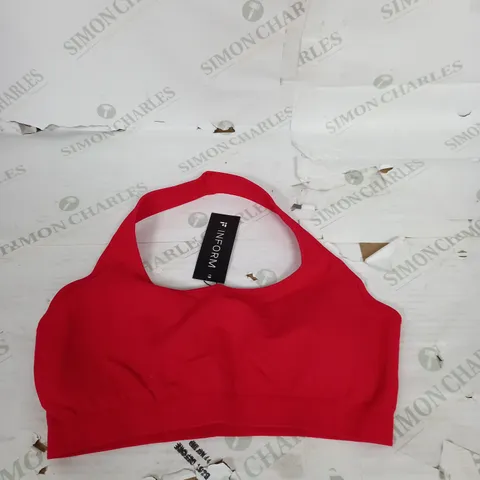 BAGGED INFORMANCE SEAMLESS SPORTS BRA RED M