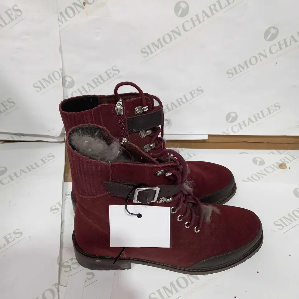 EMU AUSTRALIA WALDRON MIX BOOT BURNT RUST - SIZE UK M8/W9