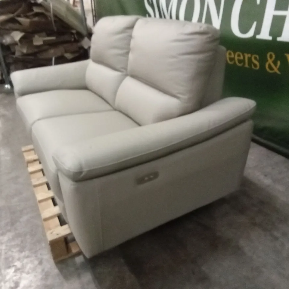 PAVILION 2 SEATER LEATHER/FAUX LEATHER POWER RECLINER SOFA RRP £949
