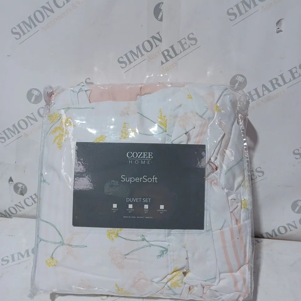 COZEE HOME SUPERSOFT DUVET SET - KING SIZE 