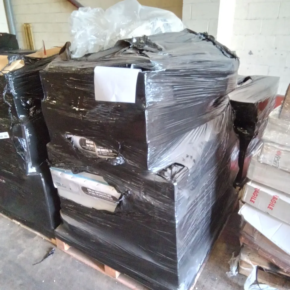 PALLET OF ASSORTED ITEMS INCLUDING 60CM SATELLITE KITS FOR FREE-TO-AIR DIGITAL TV,  PHILEX LCD TV BRACKETS  