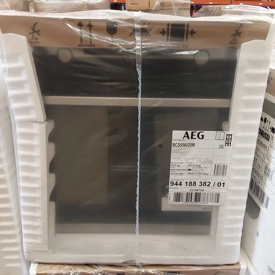 AEG BCS556020M STEAMBAKE MULTIFUNCTION SINGLE OVEN – STAINLESS STEEL