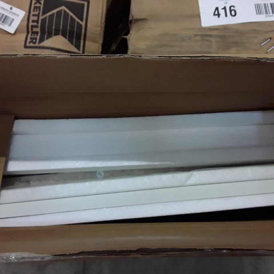 BOXED 2 DRAWER CABINET - WHITE (ONLY BOX 2 OF 2)