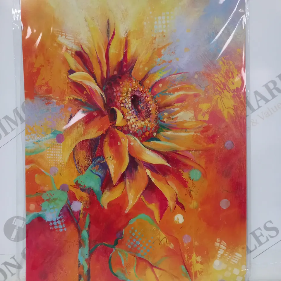 KATIE JARMAN ABSTRACT SUNFLOWER ART PRINT