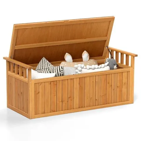 BOXED PRO-TECT TIMBER 209 LITRE STORAGE DECK BOX