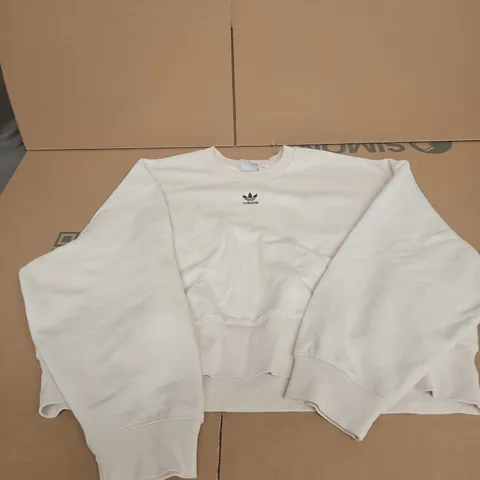ADIDAS CREAM CROP JUMPER SIZE XL