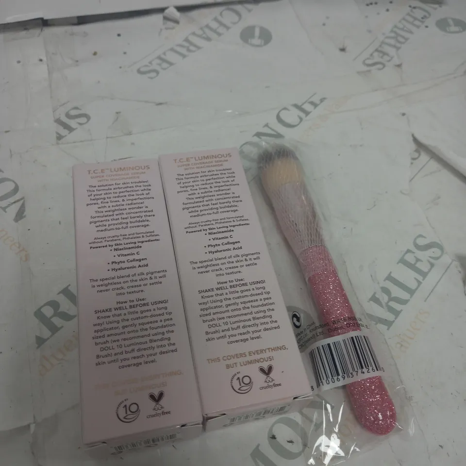 2 X T.C.E LUMINOUS DOLL 10 WITH 1 x BRUSH