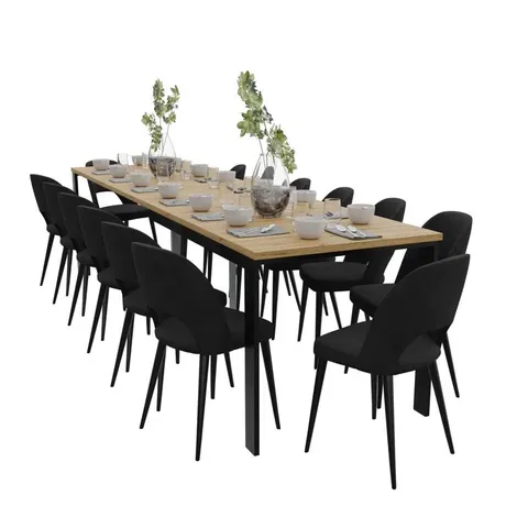 BOXED EILLEN EXTENDABLE DINING TABLE (3 BOXES)