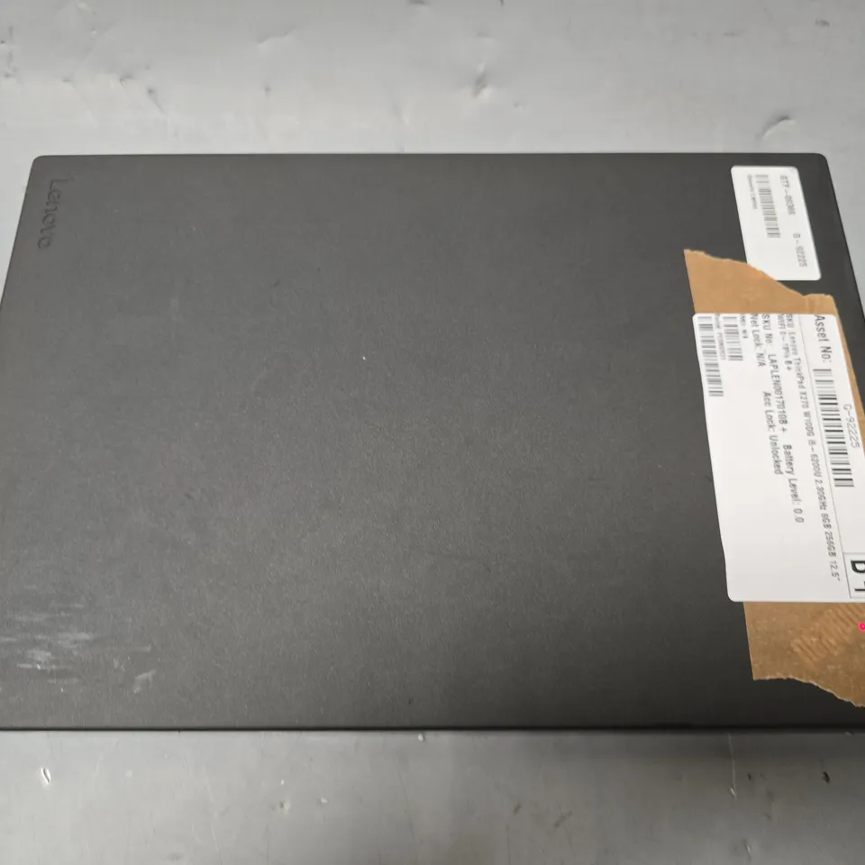 LENOVO X270 THINKPAD LAPTOP IN BLACK