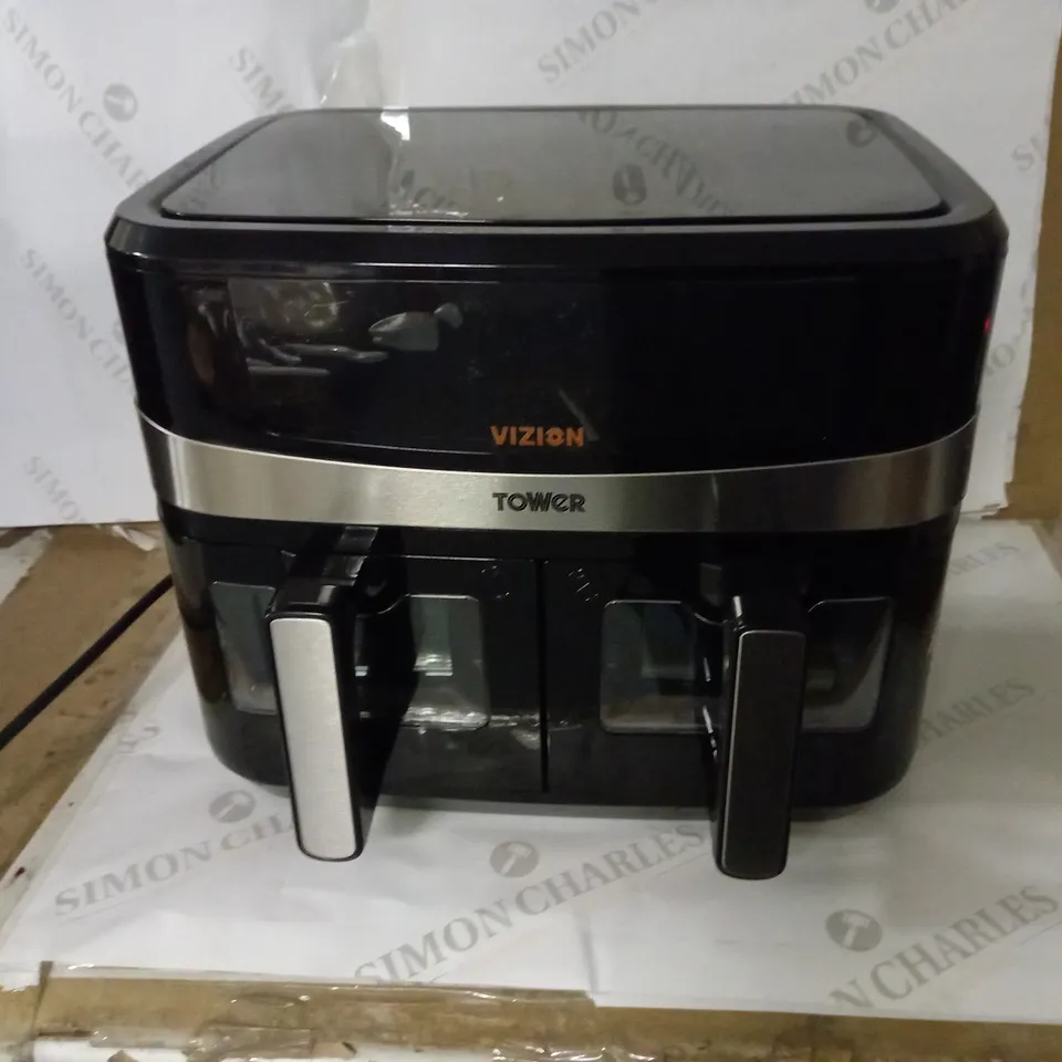 TOWER T17100 VORTX VIZION 9L DUAL BASKET AIR FRYER