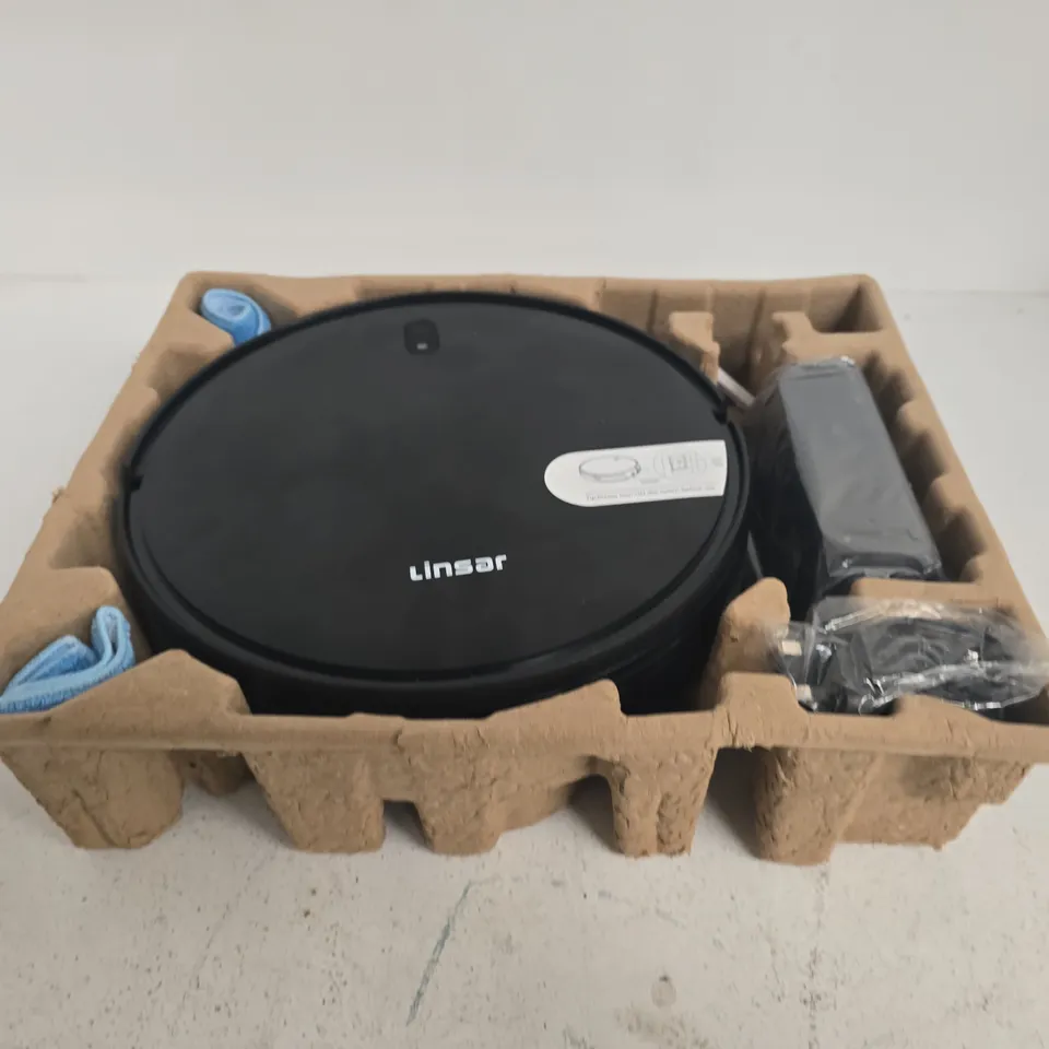 LINSAR ROBOT VACUUM CLEANER – BLACK, BOXED
