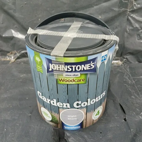SEALED JOHNSTONE'S WOODCARE GARDEN COLOURS PAINT - NIGHT SHORE - 2.5L