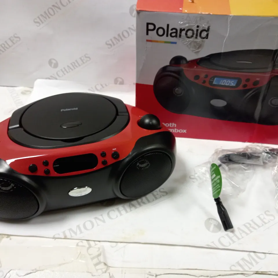 POLAROID BLUETOOTH CD BOOMBOX