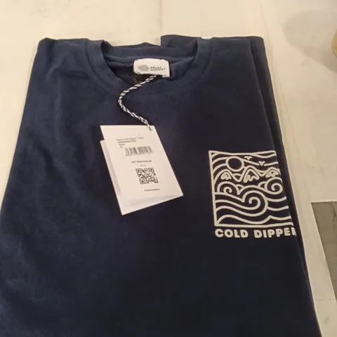 BOX OF BRASS MONKEY T-SHIRTS - NAVY SIZE XL APPROXIMATELY 9