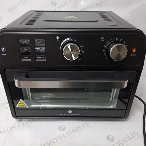 BOXED COOK'S ESSENTIAL 21-LITRE AIRFRYER OVEN IN BLACK
