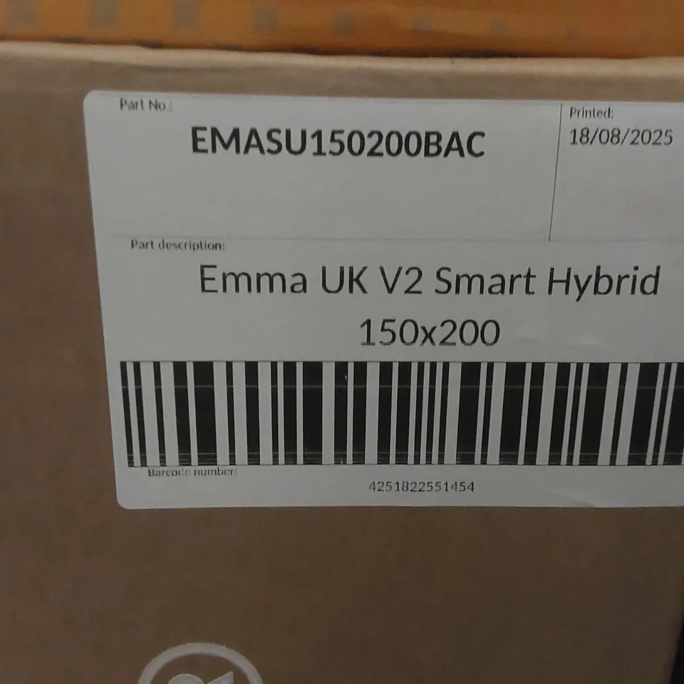 BRAND NEW BOXED EMMA UK V2 SMART HYBRID 150 x 200CM KING SIZE MATTRESS 