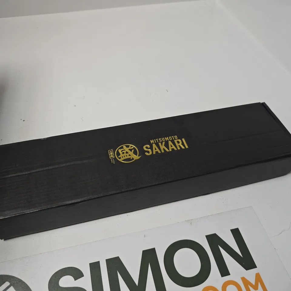 MITSUMOTO SAKARI JAPANESE CHEF KNIFE IN PRESENTATION BOX