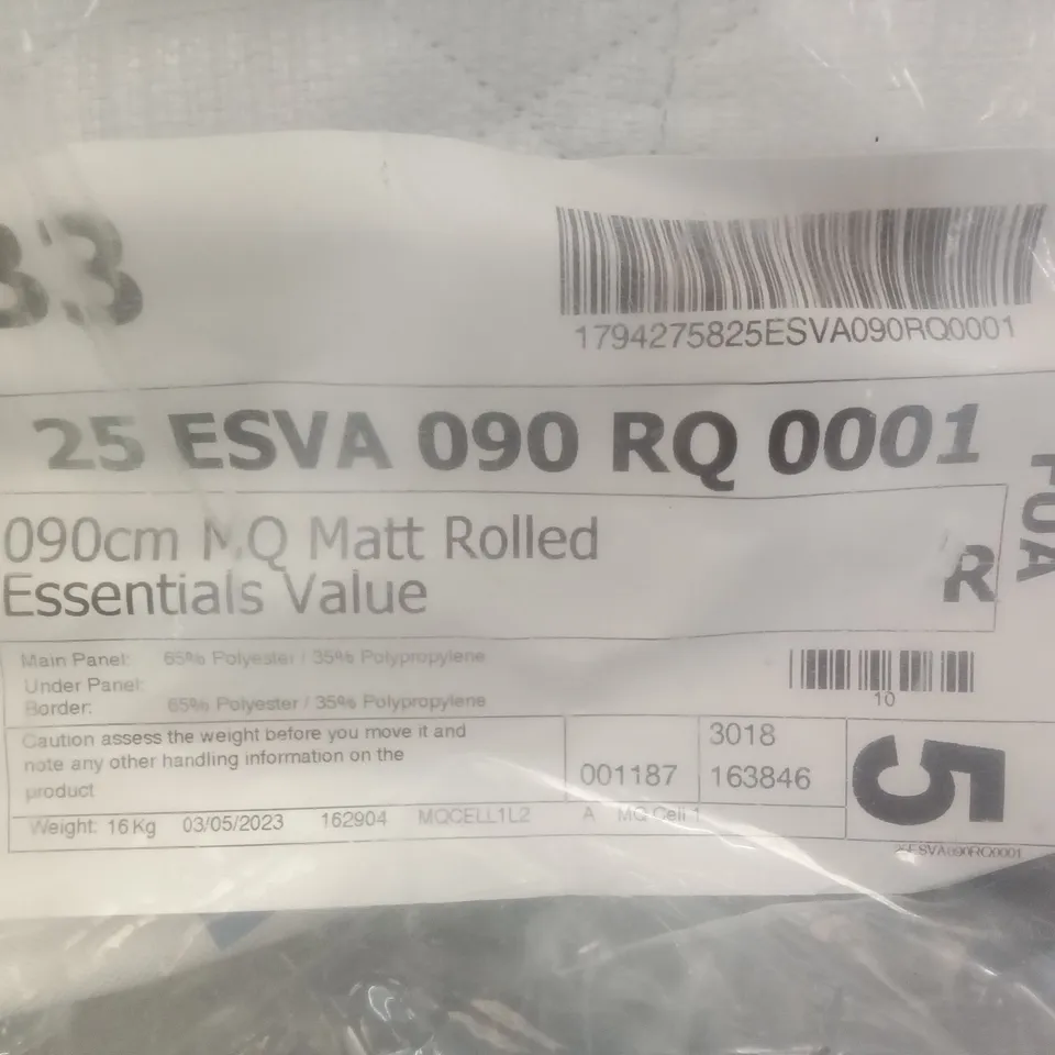 BAGGED 3' SINGLESPRUNG ESSEVALUE OPEN COIL MATTRESS