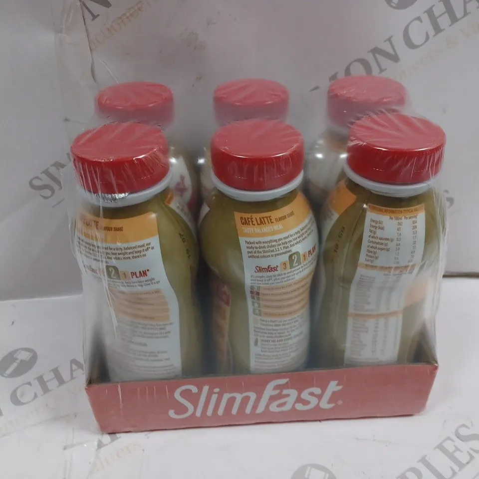 SLIMFAST MILKSHAKE MULTIPACK BOTTLE CAFE LATTE 24X325ml