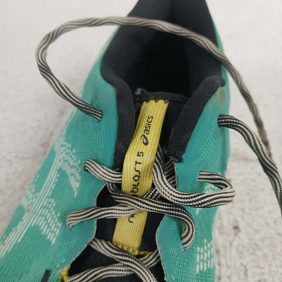 ASICS RUNNING SHOES – TURQUOISE/YELLOW, UK 13 (EU 47 / US 14)