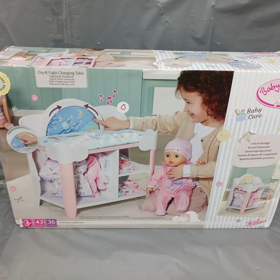 BOXED AND SEALED BABY ANNABELL DAY & NIGHT CHANGING TABLE