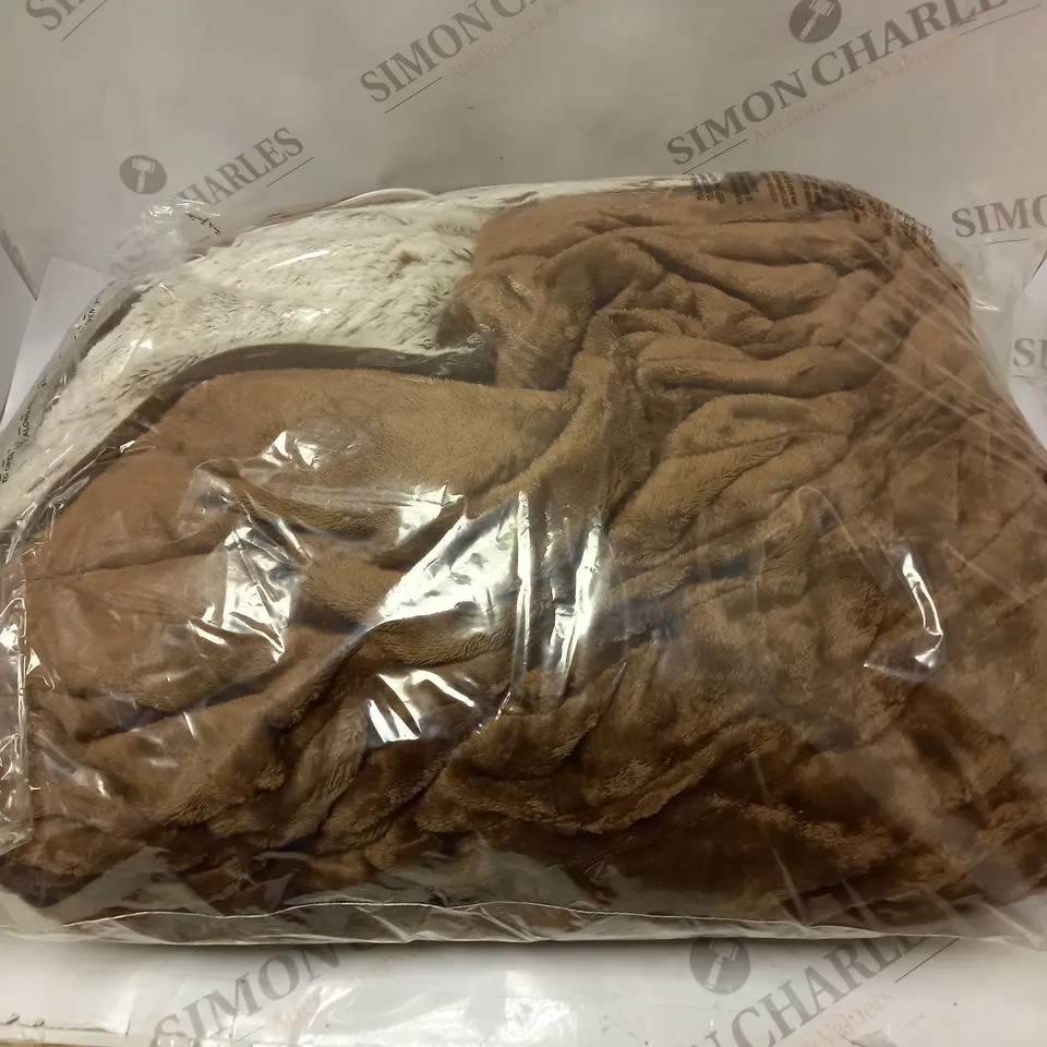 COZEE HOME LUXURY HEATED THROW IN NEUTRAL/BROWN