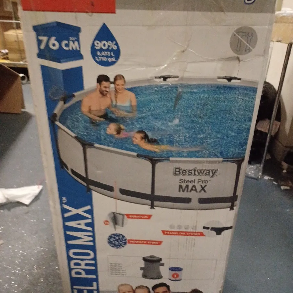 BESTWAY 12FT PRO MAX POOL WITH PUMP // COLLECTION ONLY RRP £199.99
