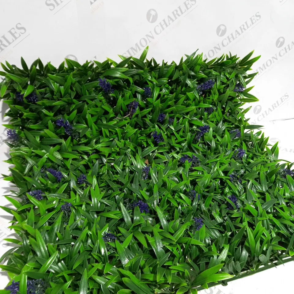BOXED GARDEN REFLECTIONS LAVENDER LIVING WALL FAUX PANELS 