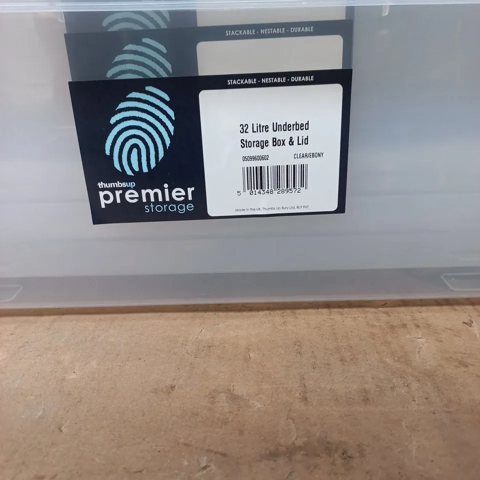4X 32 LITRE UNDERBED STORAGE BOX & LID – PREMIER STORAGE