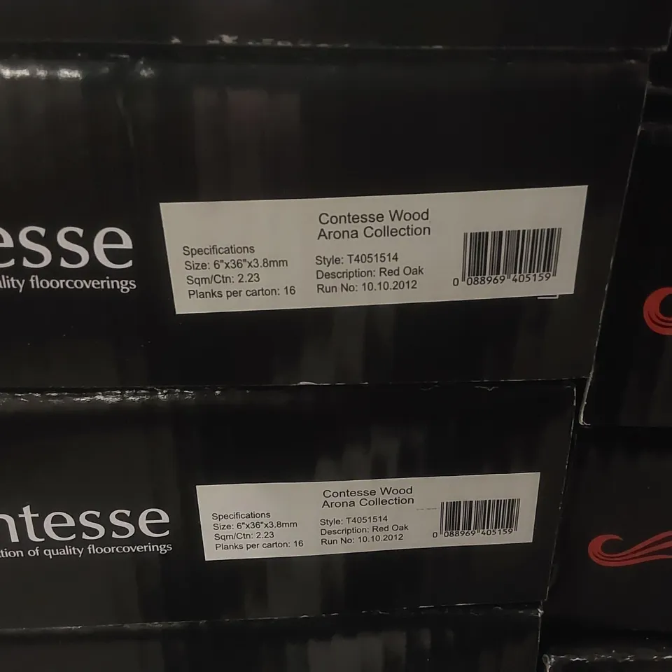 PALLET CONTAINING A VERY LARGE QUANTITY OF BRAND NEW CONTESSE FLOATING FLOOR SYSTEM WOOD ARONA COLLECTION PLANKS