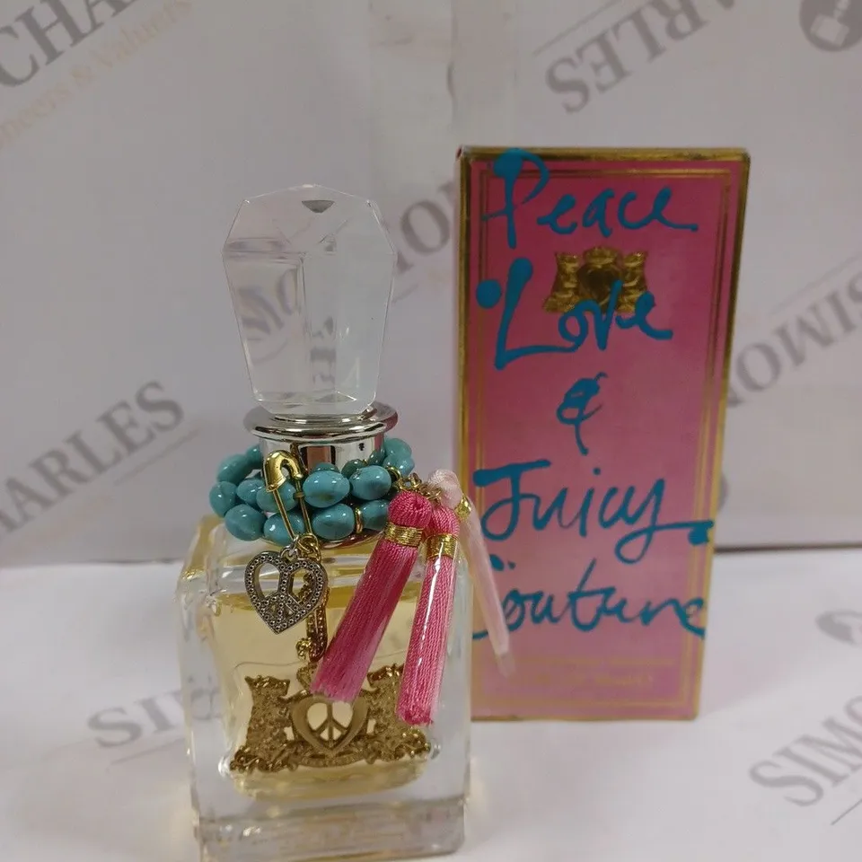 BOXED PEACE LOVE & JUICY COUTURE EAU DE PARFUM (50ml)