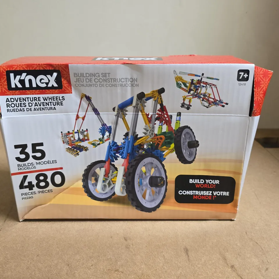 K'NEX ADVENTURE WHEELS BUILDING SET – 480 PIECES (AGES 7+)