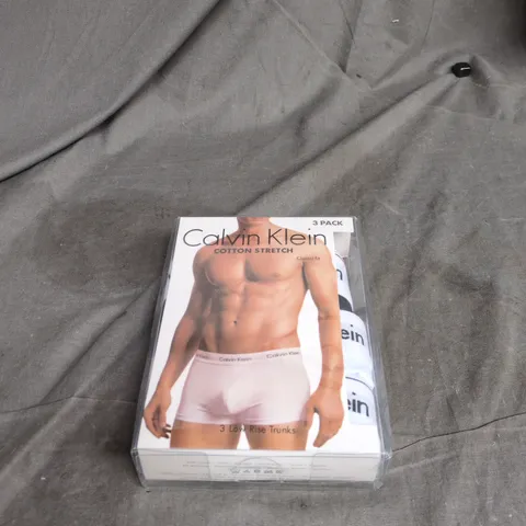 CALVIN KLEIN 3 PACK LOW RISE TRUNKS 