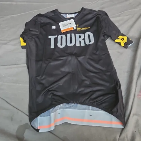 SPORTFUL TOUR CYCLING JERSEY – BLACK WITH YELLOW ACCENTS, XL