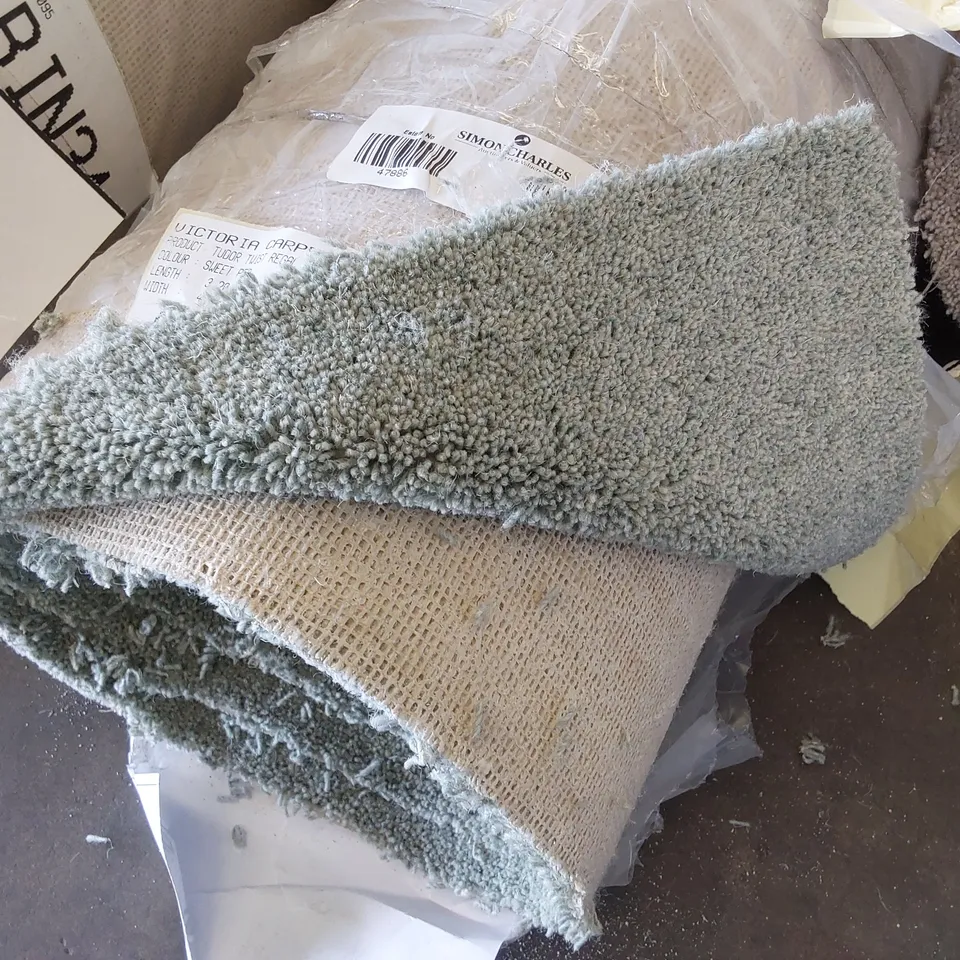 ROLL OF QUALITY TUDOR TWIST REGAL SWEET PEA CARPET // SIZE: APPROXIMATELY 4 X 3.2m