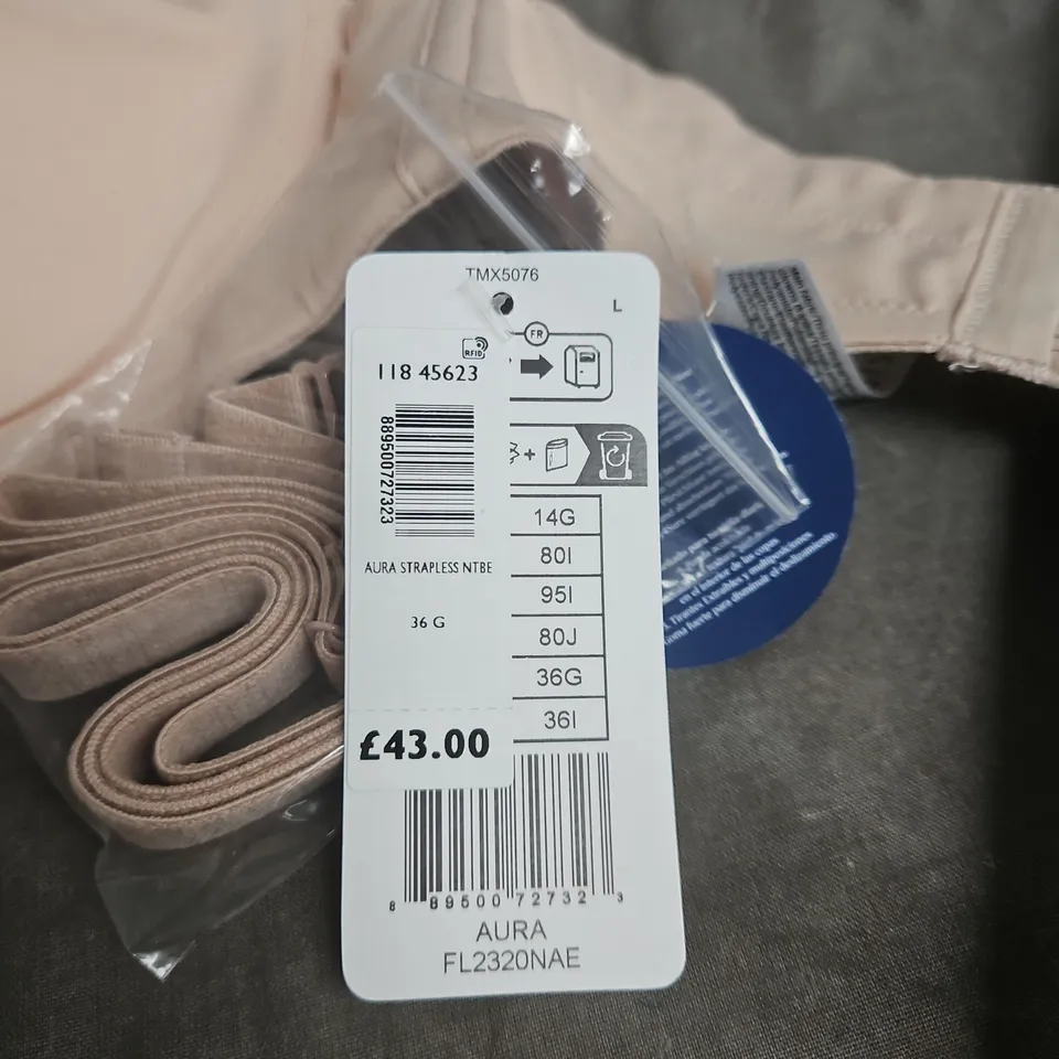 FANTASIE AURA STRAPLESS 36G BRA WITH TAGS