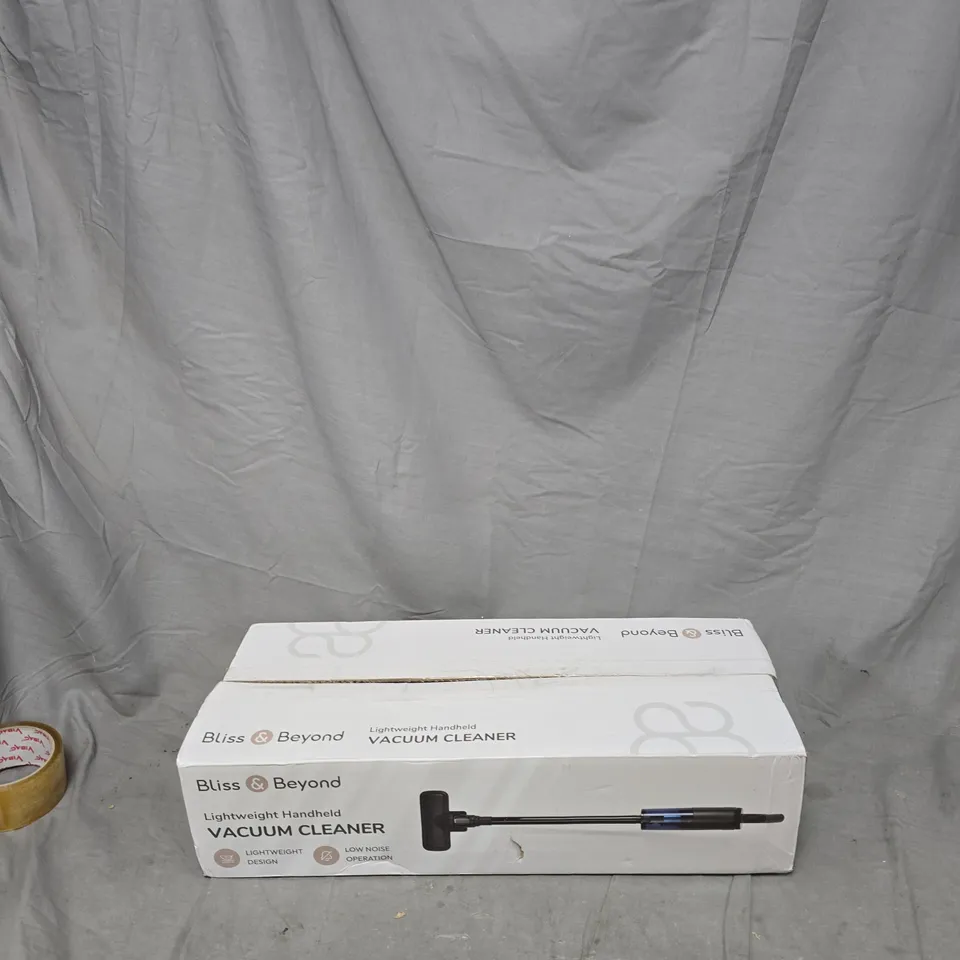 BLISS & BEYOND LIGHTWEIGHT HANDHELD VACUUM CLEANER – BOXED