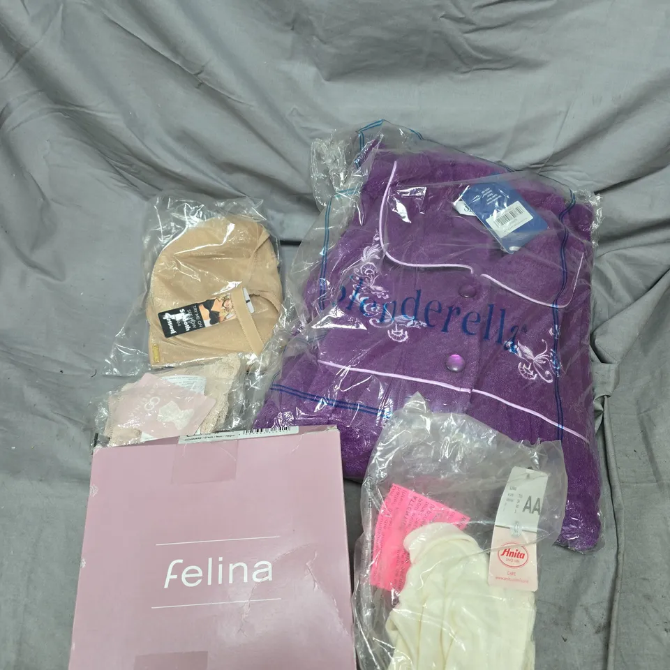 APPROXIMATELY 15 ASSORTED WOMEN'S CLOTHING PRODUCTS IN VARIOUS BRANDS TO INCLUDE FELINA, GORSENIA, ANITA, SLENDERELLA, GOSSARD ETC 