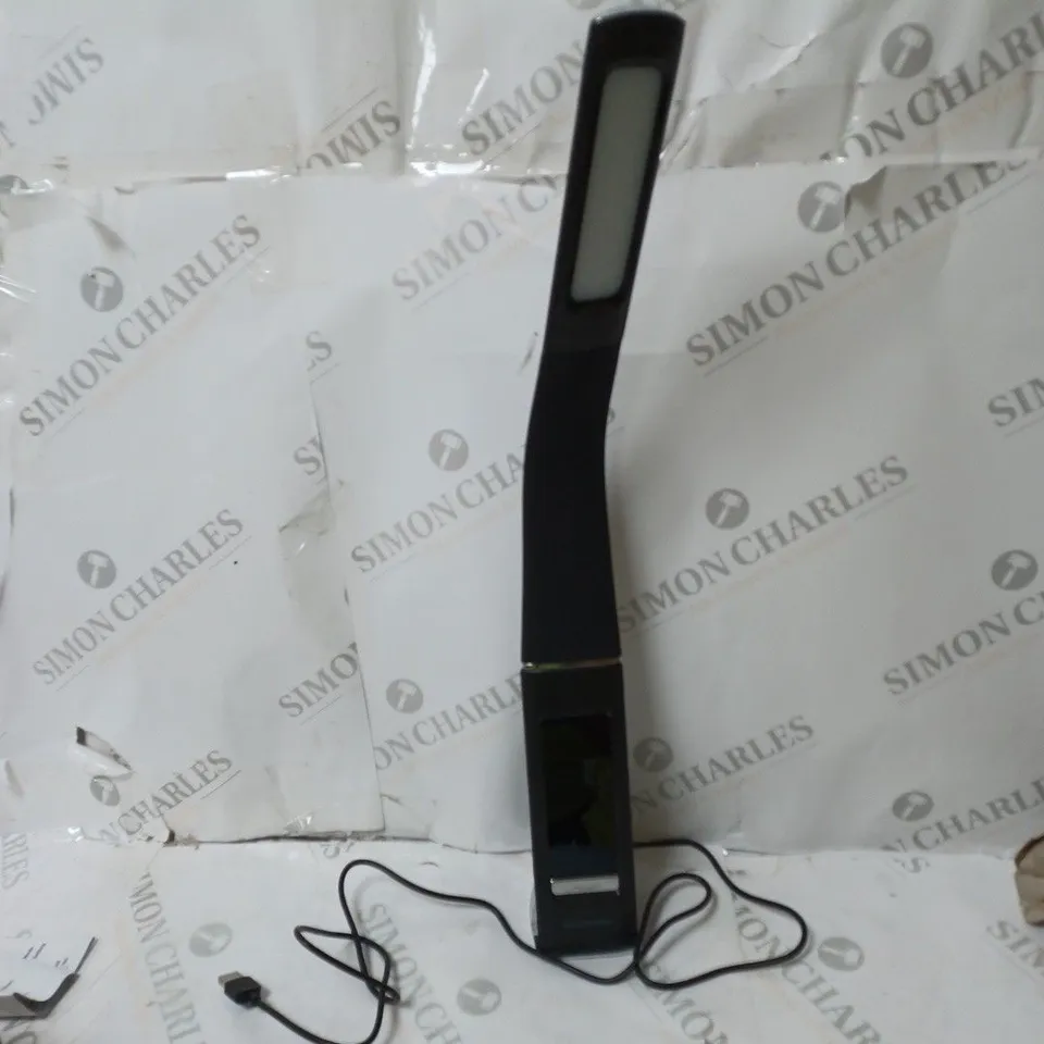 BELL & HOWELL RECHARGEABLE LED DESK LAMP WITH ALARM